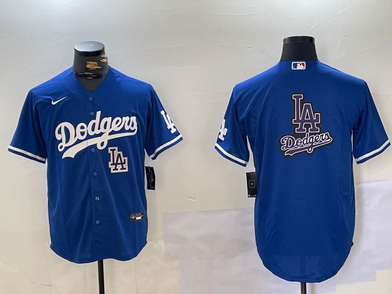 Men Los Angeles Dodgers Blank Blue Game 2024 Nike MLB Jersey style 10175->->MLB Jersey